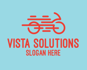 Fast Orange Bike logo design