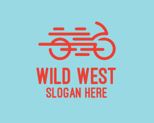 Fast Orange Bike logo design