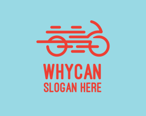 Bike Store - Fast Orange Bike logo design