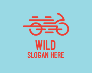 Fast Orange Bike logo design