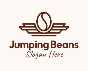 Coffee Bean Wings Aviation logo design