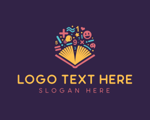 Book - Educational Math Learning logo design