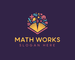 Educational Math Learning logo design