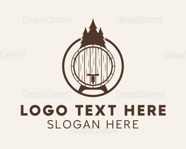 Pine Tree Barrel Logo