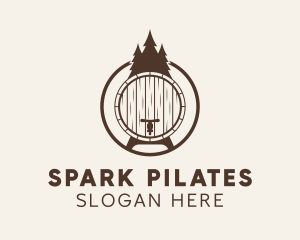 Pine Tree Barrel Logo