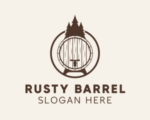 Pine Tree Barrel logo design