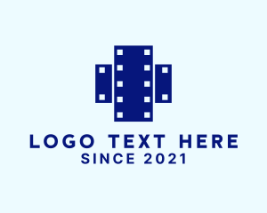 Movie Production - Cinema Film Strip logo design