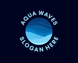 Ocean Wave Sphere logo design