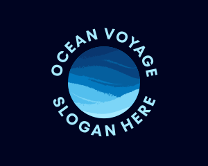 Ocean Wave Sphere logo design