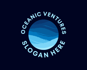 Ocean Wave Sphere logo design