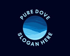 Ocean Wave Sphere logo design