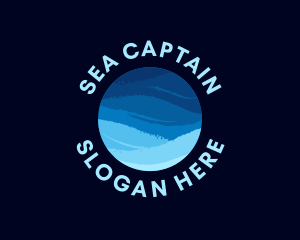 Ocean Wave Sphere logo design