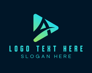 Initail - Multimedia Startup Letter A logo design