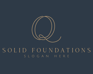 Elegant Minimalist Beauty Letter Q Logo