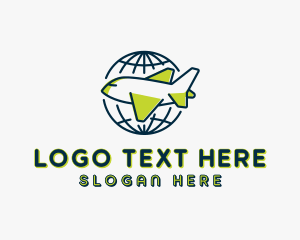 Delivery - Global Airplane Courier logo design