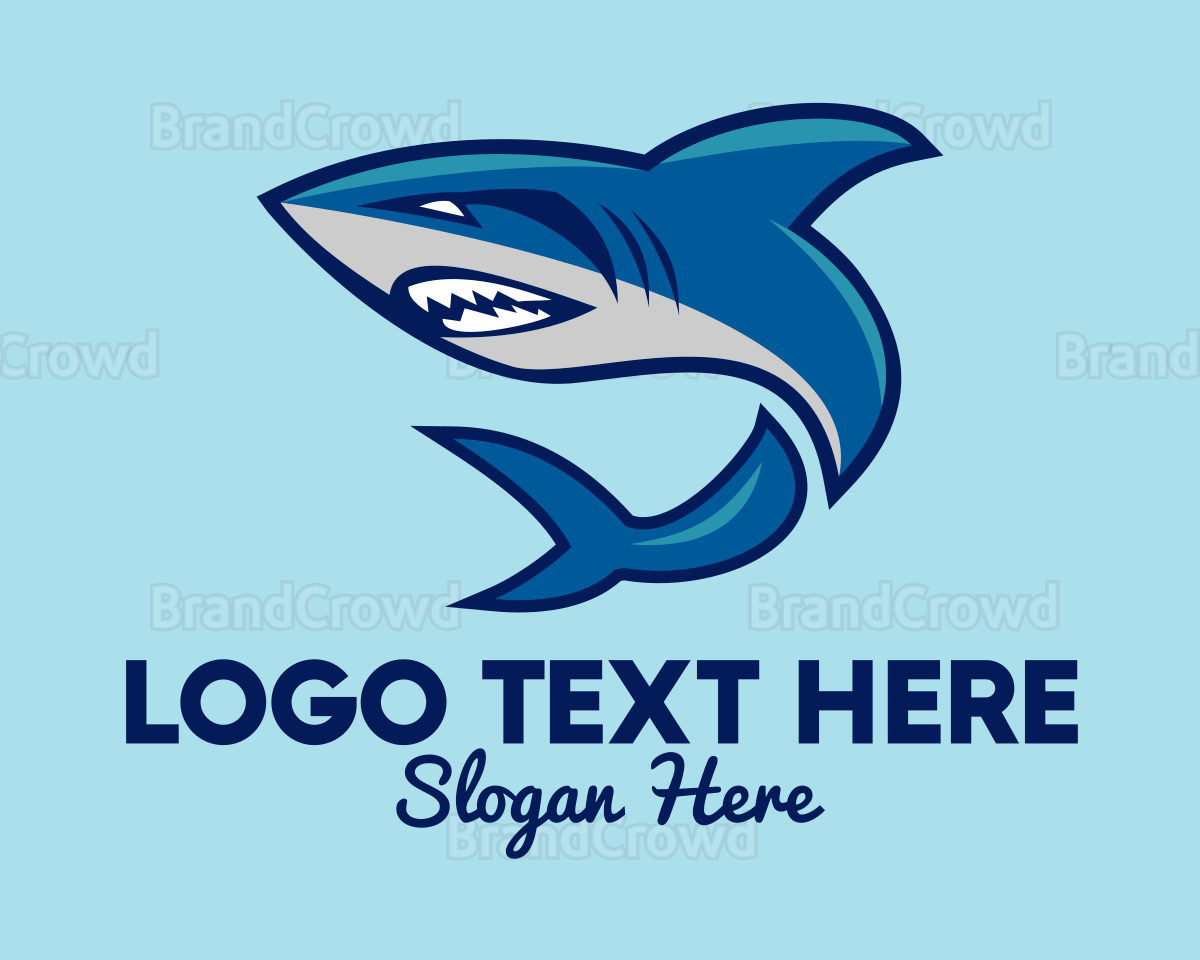 Shark Sport Mascot Logo