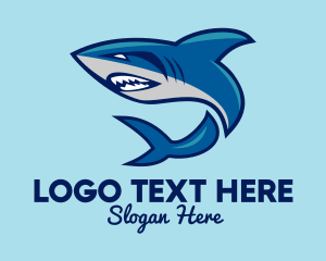 Aquarium - Marine Shark Sport logo design