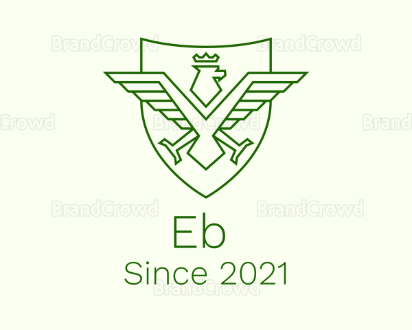 Crown Eagle Shield Logo