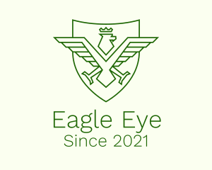 Crown Eagle Shield logo design