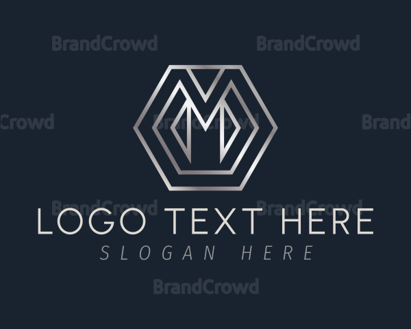 Business Elegant Hexagon Letter M Logo