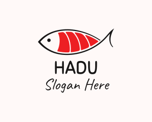 Tuna - Salmon Sushi Fish logo design