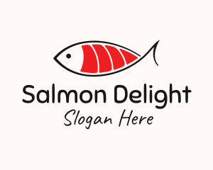 Salmon - Salmon Sushi Fish logo design