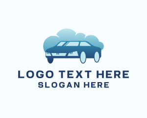 Sedan - Auto Car Wash Cleaning logo design
