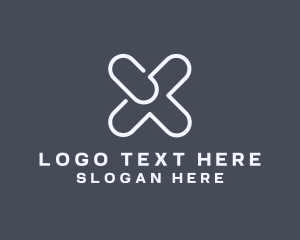 Letter X - Video Writer Agency logo design