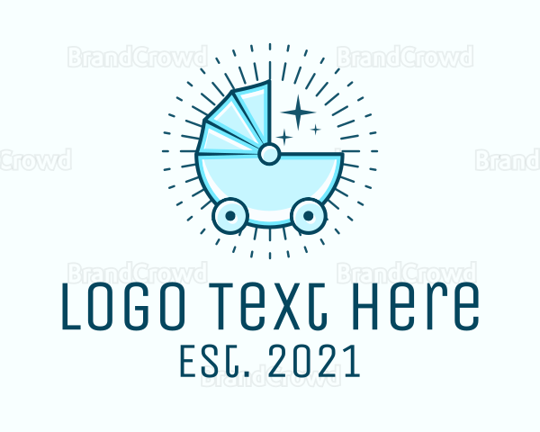 Baby Boy Stroller Logo