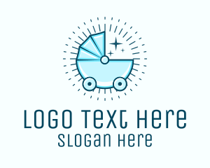 Baby Boy Stroller Logo