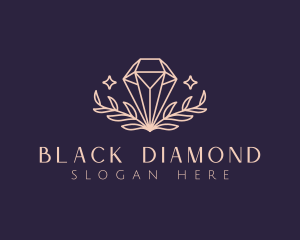 Diamond Crystal Leaf logo design