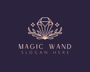 Diamond Crystal Leaf logo design