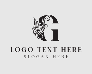 Law Firm - Medieval Vine Letter G logo design