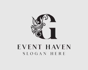 Venue - Medieval Vine Letter G logo design