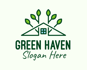 Plant Nursery - Green Housing Real Estate logo design