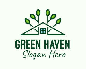 Green Housing Real Estate logo design