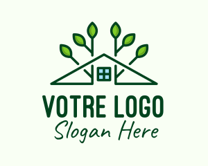 Tree Planting - Green Housing Real Estate logo design
