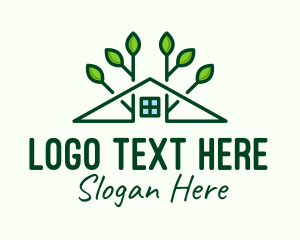 Home Garden - Green Housing Real Estate logo design