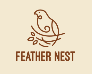 Bird Nest Scribble  logo design