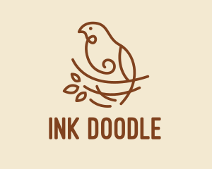 Bird Nest Scribble  logo design