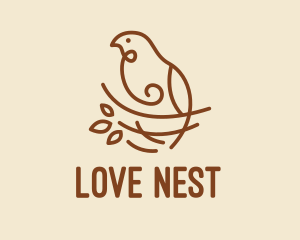 Bird Nest Scribble  logo design