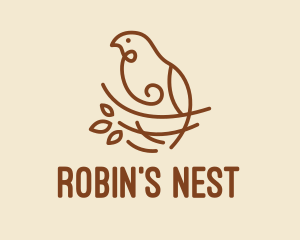 Bird Nest Scribble  logo design