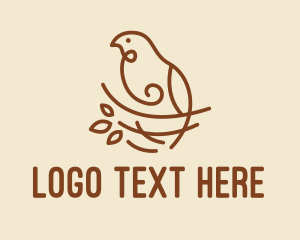 Nest - Bird Nest Scribble logo design