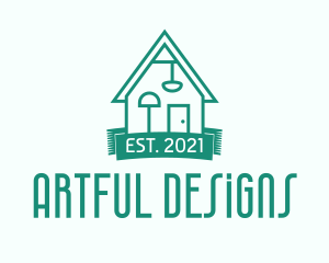 Green Furniture House  logo design