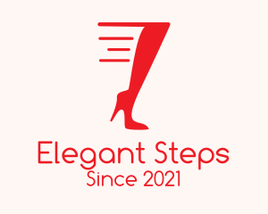 Fast Red High Heels logo design