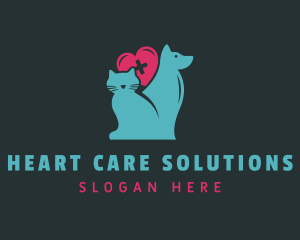 Cat Dog Animal Clinic logo design