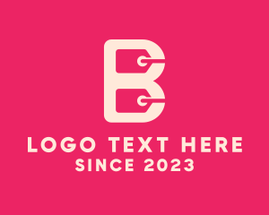 Letter B - Shopping Letter B logo design