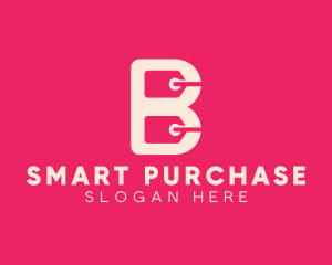 Buying - Shopping Tag Letter B logo design