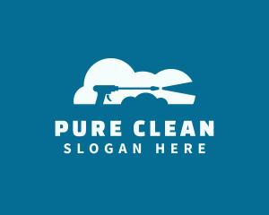 Cloud Pressure Washer logo design