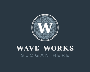 Beauty Circle Waves logo design